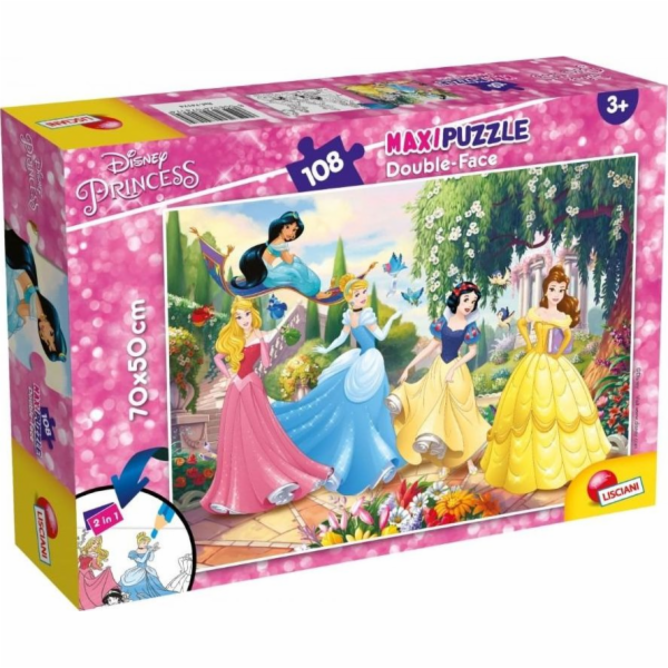 Listy Oboustranné maxi puzzle 108 Disney princezen