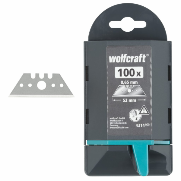Wolfcraft Wolfcraft 100 x profesionální trapézové čepele, délka 52 mm 4314000
