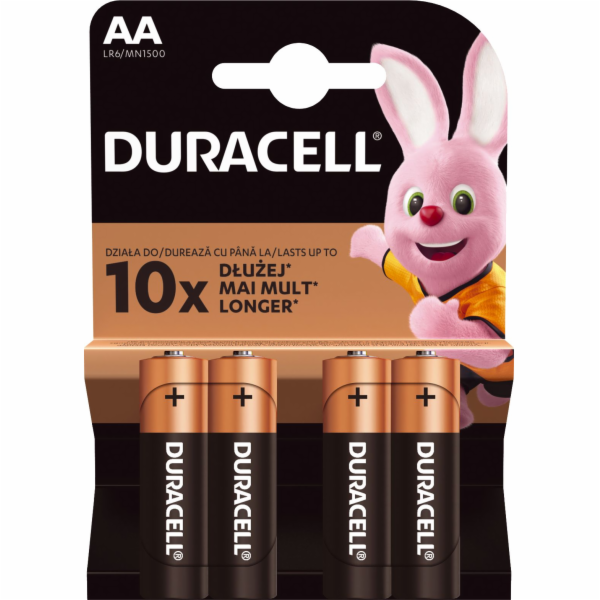 Baterie Duracell Basic AA / R6 1500mAh 4ks.