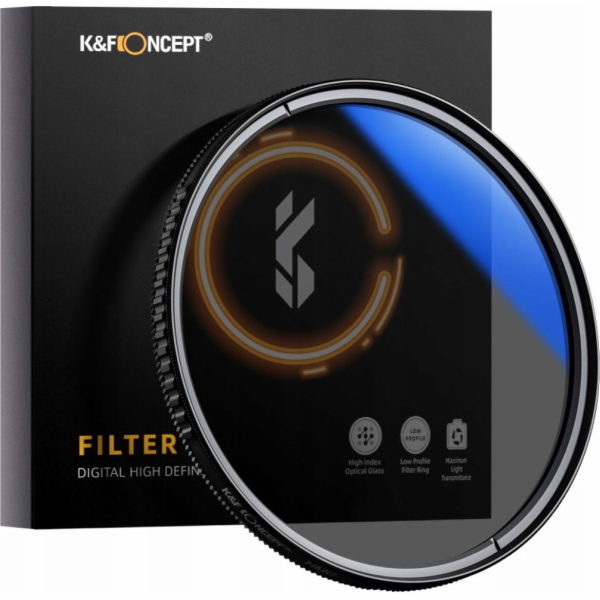 Kf filtr polarizační filtr Cpl K&f Hd Mc Slim C 37mm / Kf01.1430