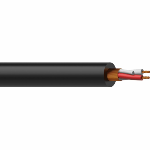 Procab Procab MC305 / 1 Vyvážený mikrofonní kabel - flex 2 x 0,23 mm2- 24 AWG 100 metrů černý