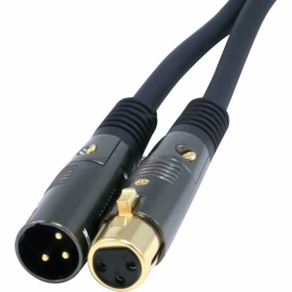 Monoprice XLR - XLR 1,5m černý kabel