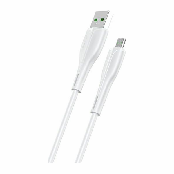 Usams USB kabel USAMS U38 microUSB 4A Fast Charge kabel pro OPPO 1m bílý / bílý SJ375USB02 (US-SJ375)