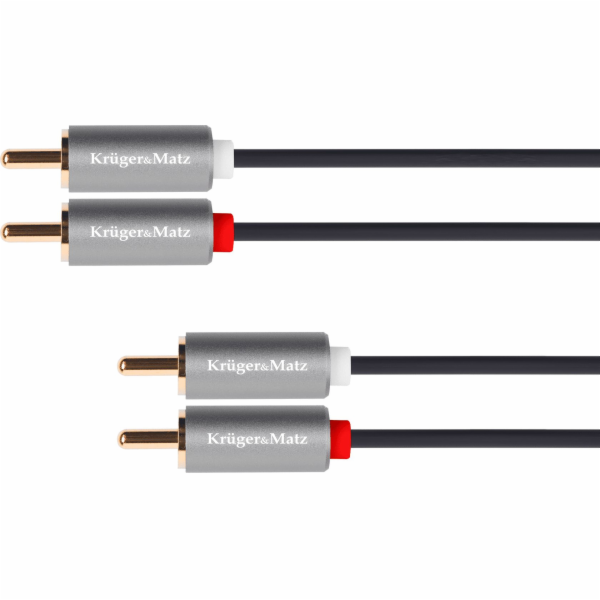 Kabel KRUGER & MATZ 2xCINCH konektor/2xCINCH konektor 3m KM1211 Basic