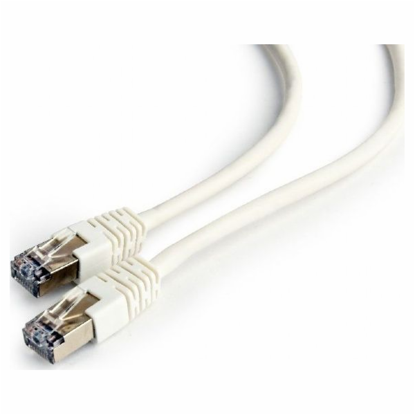 Gembird Gembird propojovací kabel RJ45, kat.6, FTP, 1m, bílý