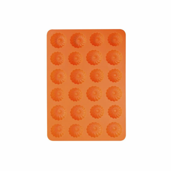 Forma na 24 ks věnečků 32x22 cm oranžová silikon