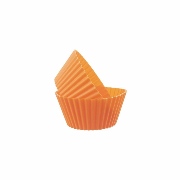 Košíček na pečení 6 ks oranžový silikon