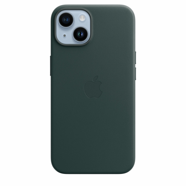 Kožené pouzdro s MagSafe pro iPhone 14 - lesní zelená