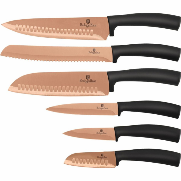 BerlingerHaus sada nožů 6ks BH-2386 Copper Collection