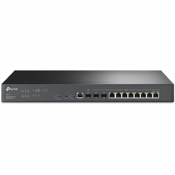 TP-Link ER8411 OMADA VPN router (2xSFP+(1xWAN,1xWAN/LAN),1xSFP WAN/LAN,8xGbELAN/WAN,1xConsole,2xUSB3.0)