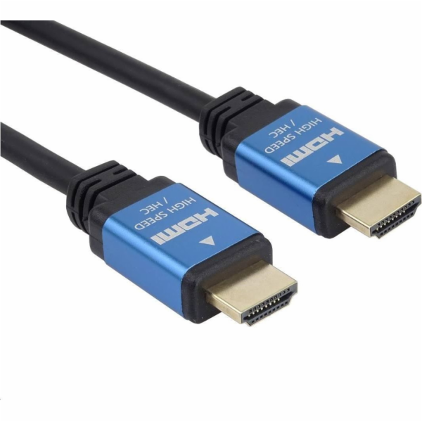 Ultra HDTV 4K@60Hz kabel HDMI 2.0b kovové+zlacené konektory 1,5m