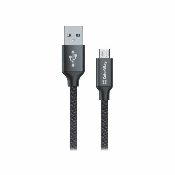 Colorway Datový Kabel Usb / Micro Usb/ 1m/ 2.1A/ Černý