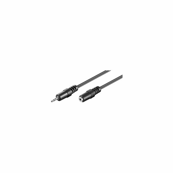 PremiumCord Kabel prodlužovací Jack 2.5mm- Jack 2.5mm M/F 2m - 2.5mm stereo male <=> 2.5mm stereo female -