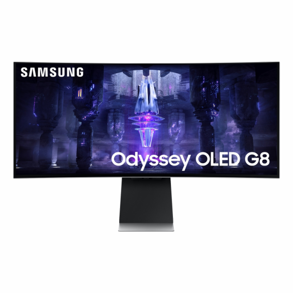 SAMSUNG MT LED LCD Gaming Smart Monitor 34" Odyssey G8 Neo - OLED QHD, prohnutý,1000R,240Hz, 0,1ms,BT,Wifi,Pivot