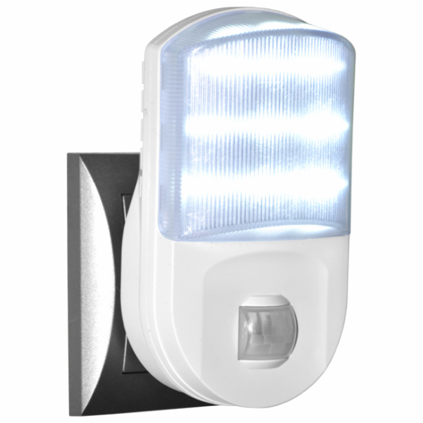 Noční LED svítidlo ECOLITE 1W, bílé s čidlem XP200-LED