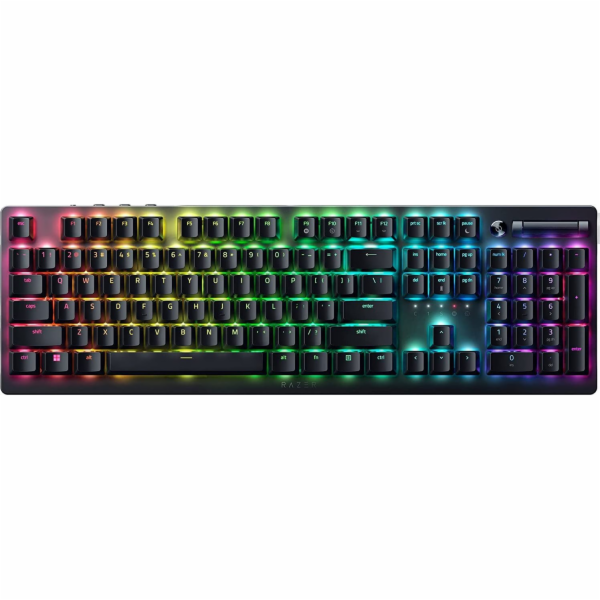 Razer Gaming Keyboard Deathstalker V2 Pro Gaming Keyboard Duration up to 70 million characters; Multi-function multimedia button and wheel; Razer Synapse compatibility; Fully programmable keys with on