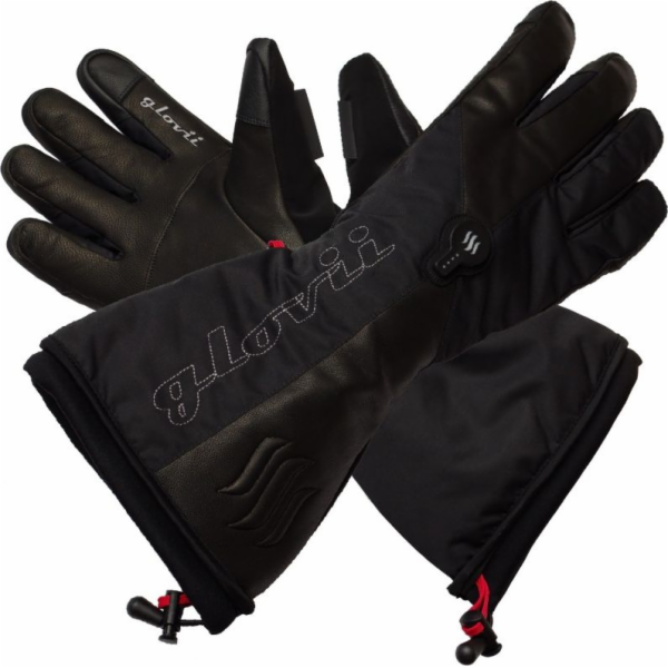 GLOVII Ski, Vyhřívané rukavice, M, černé