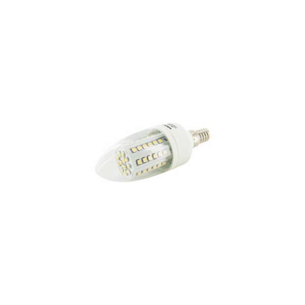 WE LED žárovka 60xSMD 3,5W E14 teplá bílá–svíčkC35