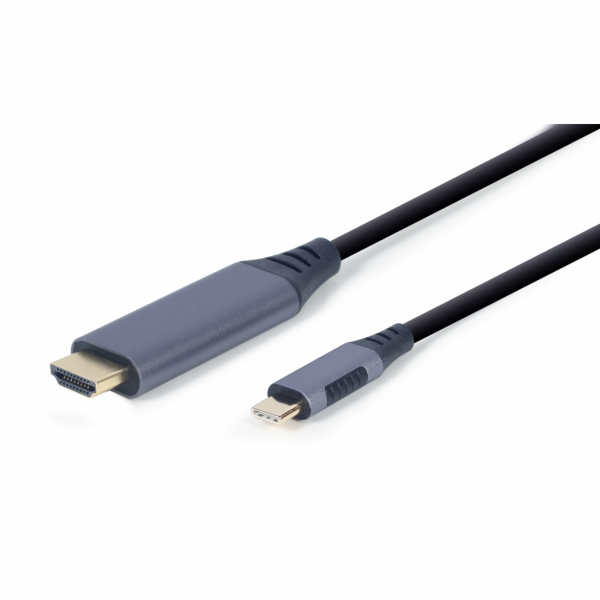 Gembird CC-USB3C-HDMI-01-6 video cable adapter 1.8 m USB Type-C HDMI Type A (Standard) Black Grey