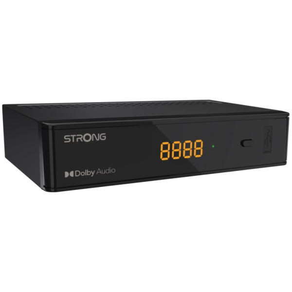 STRONG DVB-S/S2 set-top-box SRT 7030/ s displejem/ Full HD/ EPG/ USB/ HDMI/ SCART/ SAT IN/ S/PDIF/ černý