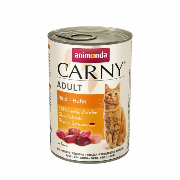 ANIMONDA konzerva CARNY Adult- hovězí, kuřecí 400g krmivo pro kočky