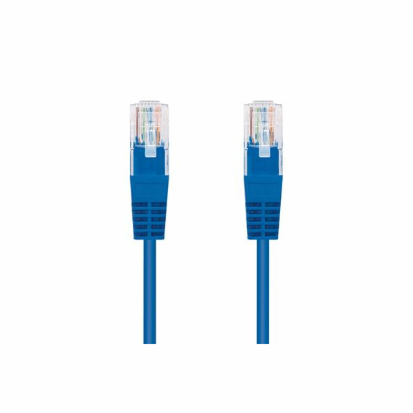 C-TECH kabel patchcord Cat5e, UTP, modrý, 0,25m