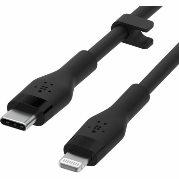 Belkin USB-C kabel s lightning konektorem, 3m, černý - Flex