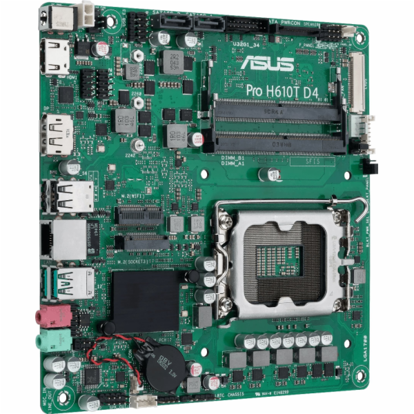 Asus Pro H610T D4-CSM 90MB1AM0-M0EAYC ASUS MB Sc LGA1700 PRO H610T D4-CSM, Intel H610, 2xDDR4, 1xDP, 1xHDMI, 1xLVDS, mini-ITX