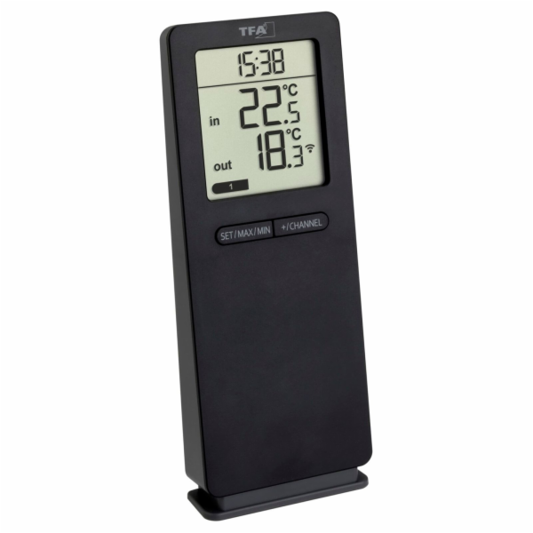 TFA 30.3071.01 black LOGO 2.0 RC Thermometer