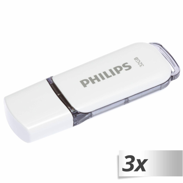 Philips USB 2.0 3-Pack 32GB Snow Edition Shadow Grey FM32FD70E/00