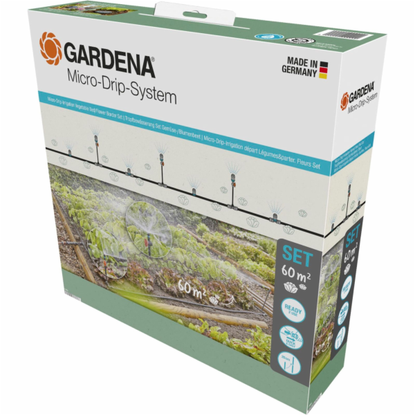 Gardena Micro-Drip-System Set Gemüse-/Blumenbeet 60qm