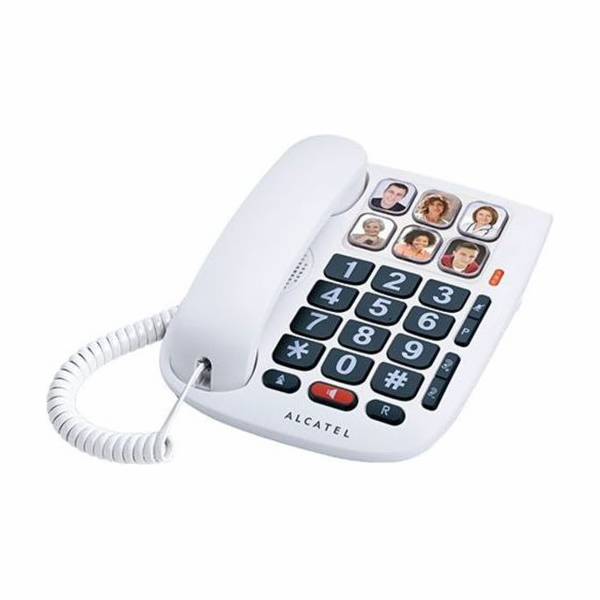 Šňůrový telefon TMAX 10 bílý