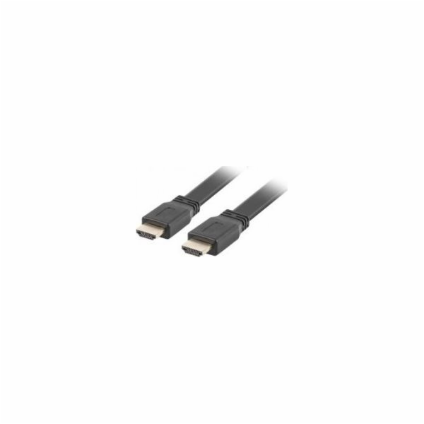 LANBERG HDMI M / M 2.0 plochý kabel 0,5m 4K černý