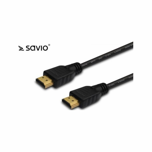 Elmak HDMI kabel - HDMI 1,5 m černý (SAVIO CL-01Z)