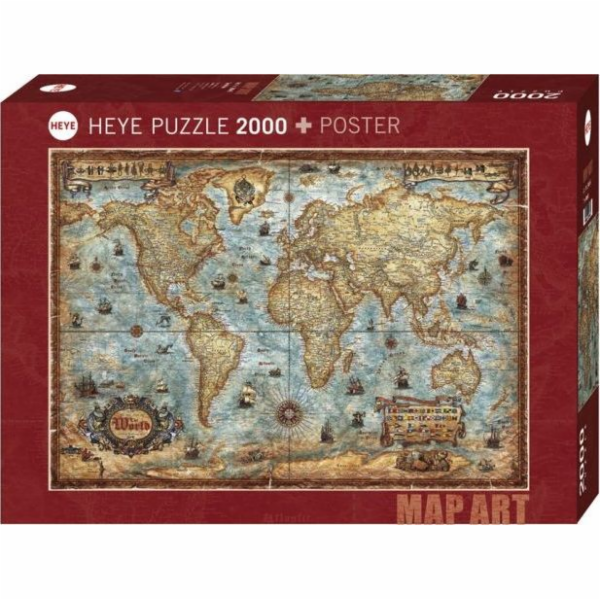 Puzzle 2000 dílků Svět