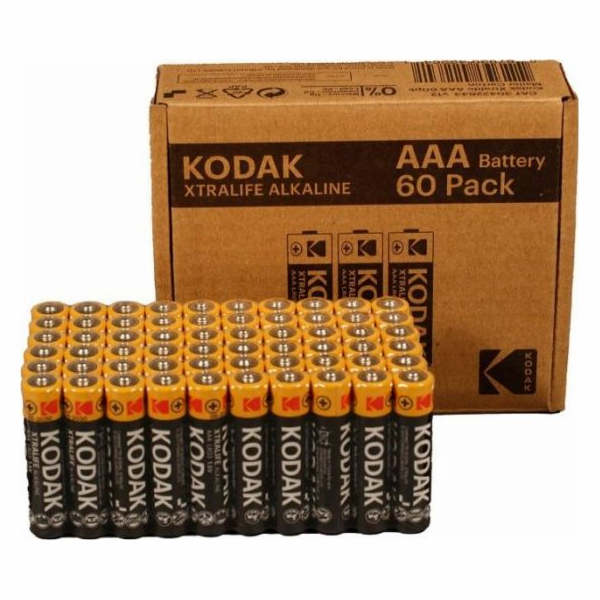 Kodak XTRALIFE alkaline AAA battery (60 pack)