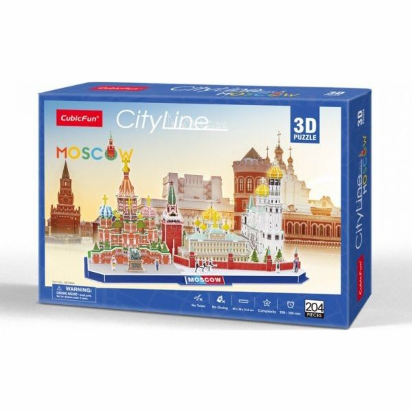 Dante Puzzle 3D City Line Moskva 204el 20266