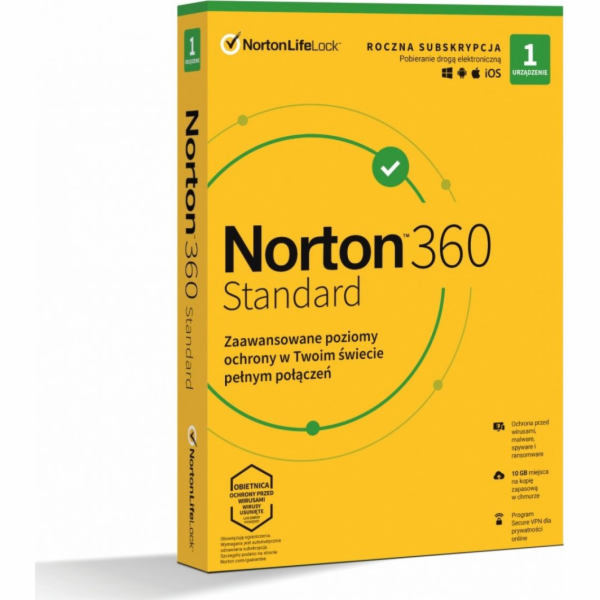 NortonLifeLock Norton 360 Standard 1 year(s)