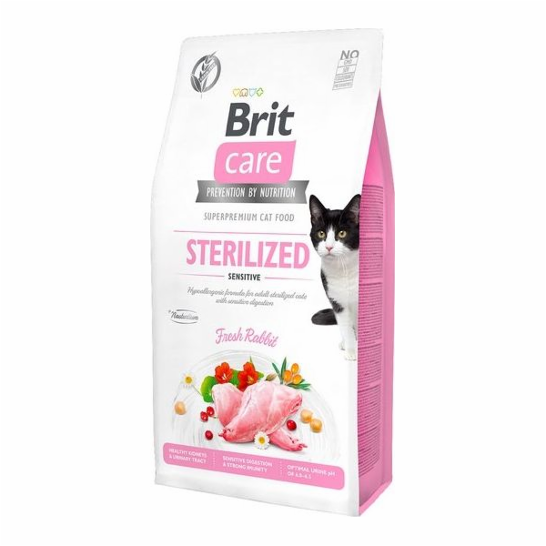 BRIT Care Grain Free Sterilized Sensitive - dry cat food - 7 kg