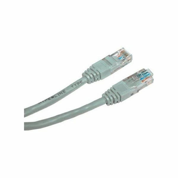 Patchcord, UTP, Cat.6, nieekranowany, 20m, szary