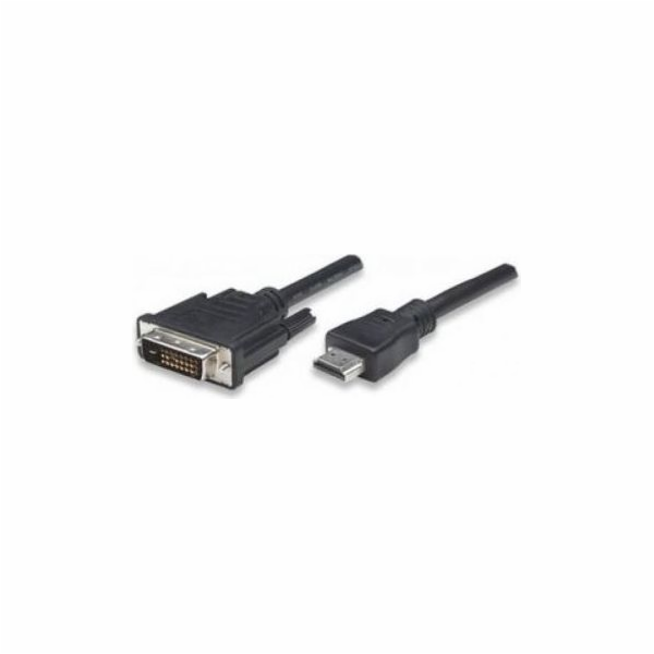 Kabel Techly HDMI - DVI-D 1m czarny (ICOC-HDMI-D-010)