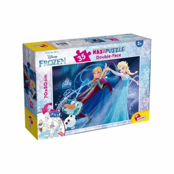 Lisciani Oboustranné puzzle maxi 35 dílků Frozen