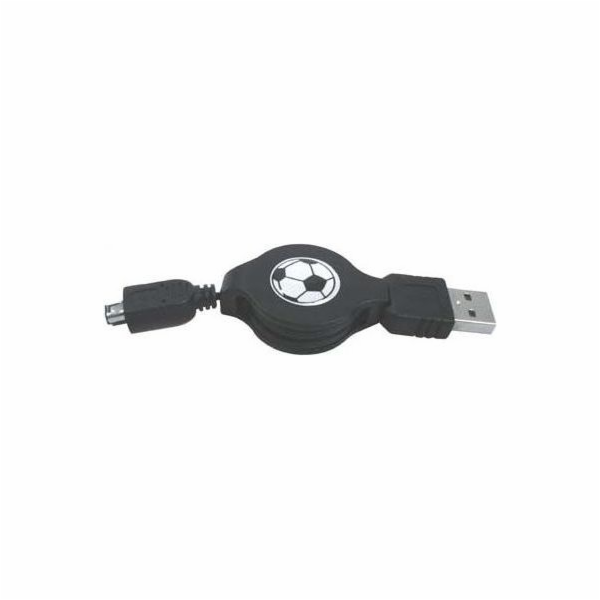 Kabel USB Logo USB-A - 4-pin 0.7 m Czarny (14870)