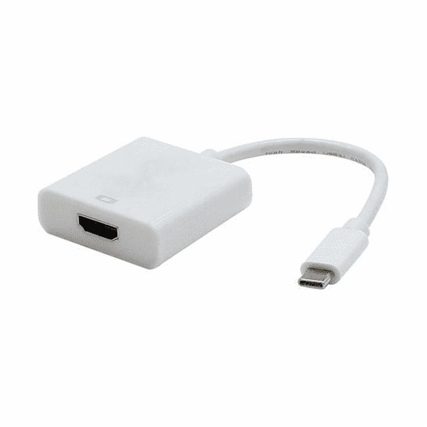 USB adaptér USB (3.1) adaptér, USB C (3.1) M-HDMI F, 0, bílá, 4K2K@30Hz