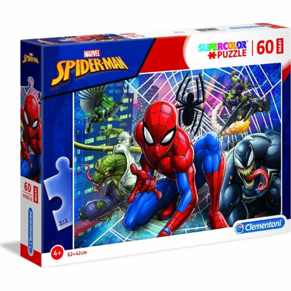 Puzzle 60 dílků Maxi Super Color - Spider-Man