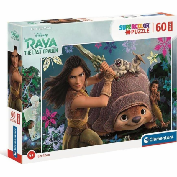 Puzzle 60 dílků Maxi Super Color Raya a poslední drak