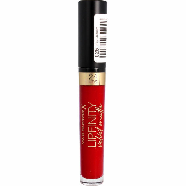 Max Factor Max Factor Lipfinity Velvet Matte Lip Lipstick č. 025 Červený luxus 3,5G