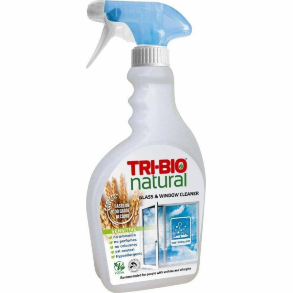 Tri-Bio TRI-BIO, Spray do mycia okien i luster SENSITIVE, 500ml