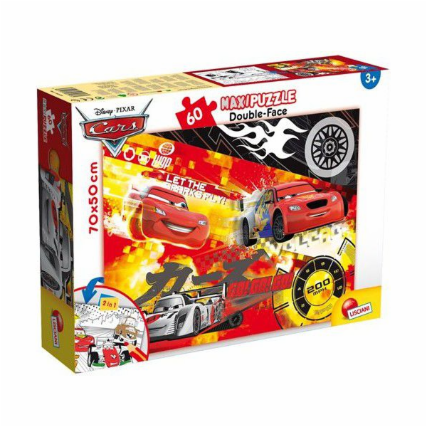 Lisciani Super Maxi oboustranné puzzle 60dílná auta (304-48236)