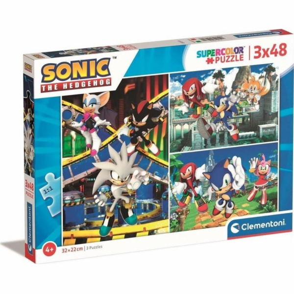 Clementoni Puzzle 3x48 Sonic